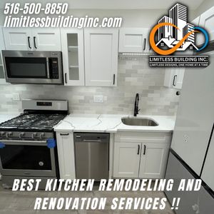 Our Kitchen Renovation service offers homeowners the opportunity to transform their kitchen into a stunning and functional space, with expert craftsmanship and meticulous attention to detail. for Limitless Building Inc. in Queens, NY