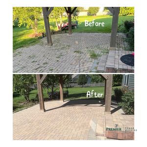 Our Brick Pavers Restoration service revitalizes your outdoor spaces by power washing and restoring the beauty of your brick pavers, enhancing the overall look and durability. for Premier Partners, LLC. in Volo, IL