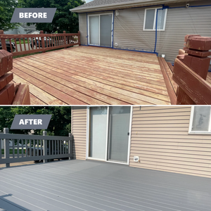 We offer professional painting services for exterior decks. No steps are skipped during our process ensuring top-notch quality results. Re-painting or staining your deck is an affordable alternative to replacing it entirely. for Kneeland Painting LLC in Rochester, MN