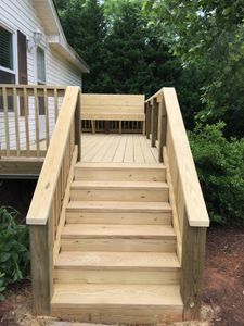 Hiring a professional Deck & Patio Installation company is the best way to ensure your project is done correctly and safely. Our team has years of experience installing decks and patios of all shapes and sizes, so you can rest assured that your new outdoor space will be perfect for you. for NorthCastle Construction LLC in Oxford, NC