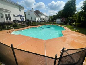 Our pool deck washing service is a great way to clean and restore your deck's surface. We use a special solution that will remove any dirt, grime, or algae build-up. for B&E Powerwashing LLC in Bucks County, PA