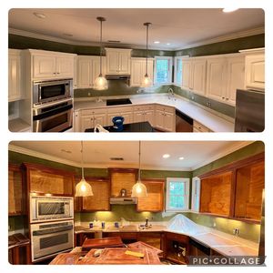 Our Kitchen and Cabinet Refinishing service can give your cabinets a fresh, new look. We'll sand down the surface of your cabinets and apply a new coat of paint or stain to give them a beautiful finish. for Castle Painting & Home Improvements in Savannah, GA