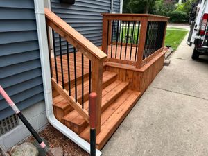 We offer professional deck and patio installation services to homeowners, ensuring the highest quality construction and remodeling solutions for creating your dream outdoor living spaces. for Rusty Nail Renovations in Flushing,  MI