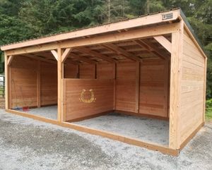 Our Livestock Shelters offer your livestock high-quality, durable shelters, providing them with protection and comfortable living space while also enhancing the overall appearance of your property. for Oats Equestrian Fencing LLC in Arlington, WA