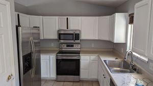 Our Kitchen and Cabinet Refinishing service will renew the look of your cabinets at a fraction of the cost of replacement. We use high-quality paints and finishes to achieve a beautiful, long-lasting finish. for Hoffmann's Custom Painting in Fruita , CO