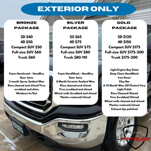 Our Exterior Only service focuses solely on enhancing and restoring the exterior appearance of your vehicle, providing it with a clean, polished look without addressing interior maintenance. for Relentless Shine Mobile Detailing in Calabash, NC