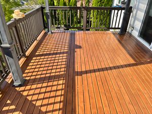 Our Deck and Fence Staining and Sealing service offers homeowners a professional solution to protect their decks and fences from weather damage, enhancing the appearance and longevity of their outdoor spaces. for Golden Line Painting, LLC in Seattle, WA