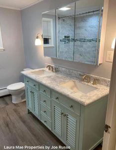 Transform your outdated bathroom into a modern oasis with our comprehensive Bathroom Renovation service, enhancing functionality, aesthetics, and overall value of your home. for Laura Mae Properties in Wolcott, CT