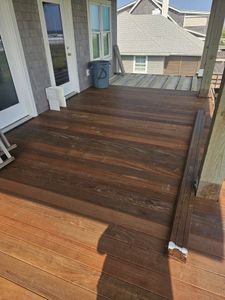 Transform your outdoor space with our professional Deck & Patio Installation service, offering custom designs, high-quality materials, and expert craftsmanship to enhance your home's beauty and functionality. for DL Construction & Flooring in Morehead City, NC