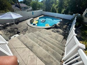 Our Deck & Patio Cleaning service is a safe and effective way to clean your outdoor living areas. We use a combination of pressure washing and soft washing to remove dirt, grime, and mildew from your deck or patio. Our experienced professionals will get your outdoor living spaces looking like new again! for B&E Powerwashing LLC in Bucks County, PA