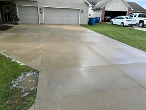 Our Concrete Cleaning service utilizes high-pressure and environmentally friendly techniques to effectively remove dirt, mold, and stains from your concrete surfaces, restoring their original appearance. for Klean it Kens Pressure Washing in New Haven, IN