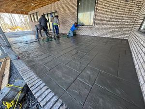 Transform your outdoor space with our expert Stamped Concrete Installation. We offer custom designs, durable finishes, and professional service to enhance the beauty and functionality of your home. for The Amazing Concrete LLC in Roanoke, VA