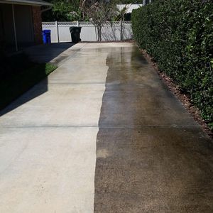 A clean driveway and sidewalk set the impression for your home. We'll remove algae and dirt buildup and leave your driveway better looking than it ever before. for Rhett’s Power Washing Services in McKinney, Texas