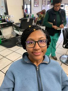 Our Shampoo and Deep Conditioning service nourishes hair for a healthy, moisturized look. It's the perfect addition to any hairstyle! for Pascy Hair Braiding Salon & Barber Shop in Baltimore, MD