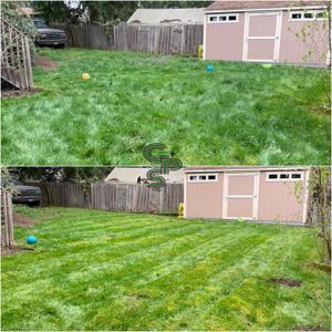 Our mowing service offers a neat and tidy lawn, helping to keep your yard looking its best. for Golovin Property Services LLC in Marysville, WA
