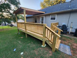 Deck & Patio is a tailored service that offers licensed and knowledgeable professionals who can help you improve your outdoor living space. We can help with the design, construction, and maintenance of decks, patios, and other outdoor features. for Tiny’s Home Repair And More in Inman, SC