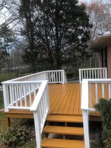 Our staining and deck refinishing service can help to improve the appearance of your deck while also protecting it from the elements. We use high-quality stains and finishes that will last for years, so you can enjoy your deck for many seasons to come. for Ramos Painting and Pressure Washing in Habersham County, GA