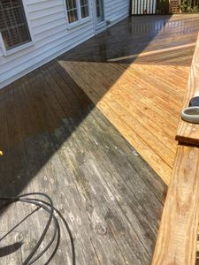 Our Deck & Patio Cleaning service is the perfect way to clean and restore your wooden deck or patio. Our experienced professionals use a safe and effective cleaning solution that will remove dirt, grime, and stains from your deck or patio. for Pros R Us in Raleigh, NC