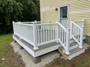 Enhance your outdoor living with our expert deck & patio installation services, providing durable craftsmanship and stunning designs tailored to transform your home into a perfect relaxation and entertainment space. for LCP Property Management  in Windham, NH