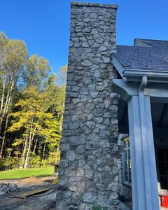 Our Chimneys service provides professional inspection, repair, and installation for your chimney to ensure it operates safely and efficiently while adding beauty to your home's exterior. for RS Masonry LLC in Akron, Ohio