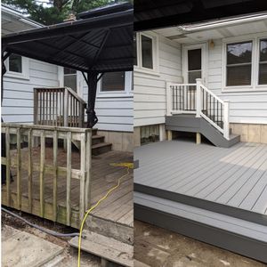 Our Deck Installation service offers homeowners a professional and efficient solution to add stylish outdoor living spaces, enhancing the overall aesthetic appeal and functionality of their property. for Revive Home  in , 