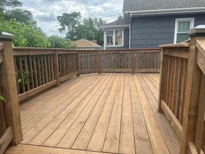 Our Deck Repairs service ensures your outdoor space is safe and looks great, addressing structural issues and replacing damaged components for enhanced durability and aesthetic appeal, while extending your deck's lifespan. for  in Schaumburg, IL
