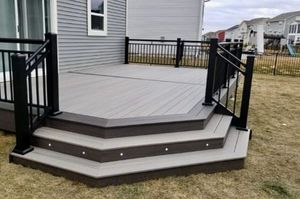 Enhance your outdoor living space with our expert deck and patio installation service, offering durable materials, custom designs, and professional craftsmanship to create the perfect area for relaxation or entertainment. for Rakes Remodeling LLC in Holbrook, MA