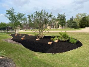 We provide professional mulch installation services to enhance the look of your landscape and protect plants from weeds, pests, and extreme temperatures. for 5th Star Landscaping LLC. in Bastrop, TX