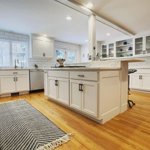 We offer Kitchen and Cabinet Refinishing services to transform your existing cabinets into a beautiful, fresh look with minimal effort. for Gallagher Painting in Winchester, MA