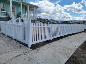 We over a variety of vinyl fencing options to enclose around your home. Whether you're looking for a full privacy option or a more decorative look we can help you. for Logan River Landscaping in Logan, UT