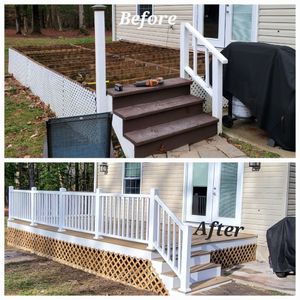 Transform your outdoor living space with our expert Deck & Patio Installation service. We'll work with you to create a beautifully functional area that enhances the value and enjoyment of your home. for Walters Professional Painting & Home Improvements LLC in Frankford, Delaware
