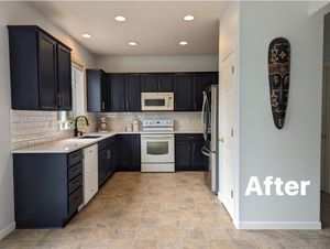 Our cabinet painting service is perfect for updating the look of your kitchen cabinets without the hassle and expense of a full renovation. We can paint your cabinets in any color you choose, to give your kitchen a fresh new look. for Legendary Painting in Medford, Oregon