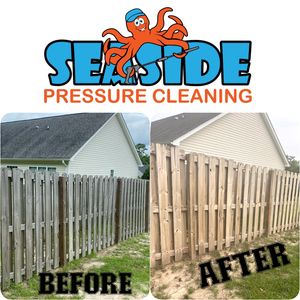 Our Deck and Wood Cleaning service is perfect for homeowners who want to clean their deck or wood fence. Our pressure washing and soft washing services will remove all the dirt, grime, and mold from your deck or wood fence, leaving it looking like new! for Seaside Pressure Cleaning LLC in Wilmington, North Carolina