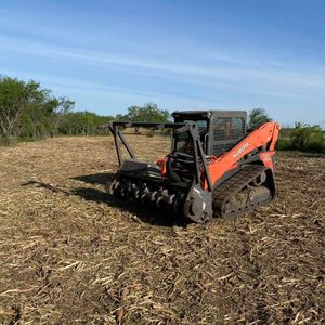 Mulching is a service that we offer to property owners. Mulching is part of land clearing. The mulch is a product of the clearing process.  for New Life Property Service in Hallettsville, Texas