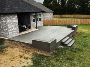 Transform your outdoor space with our expert Patio Design & Installation service. We specialize in creating durable, stylish concrete patios that enhance your home's beauty and provide lasting enjoyment for years to come. for Modern Concrete LLC in Lowell, AR