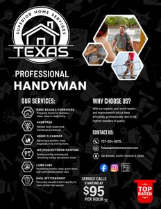 Our Cleaning service is reliable, affordable and trustworthy. We understand that your time is valuable, so we work quickly and efficiently to clean your home from top to bottom. Plus, we use eco-friendly products to help keep your home healthy and safe for your family. for Texas Superior Home Services in Round Rock, TX