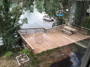 Our Deck & Patio Cleaning service is the perfect way to clean and restore your outdoor living space. We use a combination of pressure washing and soft washing to remove dirt, grime, and stains from your deck or patio. Our experienced professionals will work diligently to get your space looking its best! for A&E Pressure Washing & Roof Cleaning LLC in Owosso, MI