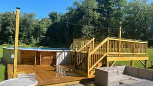 Our professional Deck Staining service will protect and enhance the beauty of your outdoor space, ensuring long-lasting durability and a refreshed look for your home. for Elite Pro Painting & Cleaning Inc. in Worcester County, MA