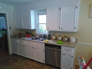 Our Kitchen and Cabinet Refinishing service offers homeowners a cost-effective and efficient solution to update the look of their kitchen cabinets, enhancing the overall aesthetics of their space. for Palmetto Painting Services  in Columbia, SC