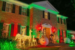 Brighten your home this festive season with our professional Christmas light installation service, ensuring a stunning and safe display tailored to your style, enhancing holiday cheer effortlessly. for Fine Line Lawn Care & Landscaping in Aledo, TX