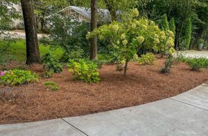 Enhance your landscape with our expert Mulch & Pine Installation service, providing superior soil protection, moisture retention, and aesthetic appeal to create a vibrant and healthy garden environment for your home. for Drake Lawn Care in Atlanta, GA
