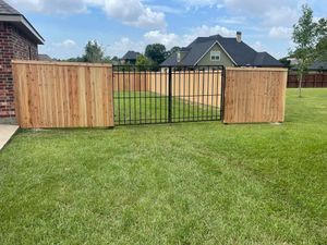 Our Gate Installation and Repair service ensures that your property's entrance is secure, safe, and aesthetically pleasing. Trust us to enhance the functionality and curb appeal of your home. for Falcon Fence Co. in Longville, LA