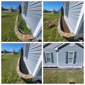 Our Flower Bed Work service revitalizes your garden with expert planting, weeding, and mulching. Enhance curb appeal effortlessly with vibrant blooms and meticulous care tailored to your landscape's unique needs. for Heroy's Lawn Services in Jacksonville, North Carolina