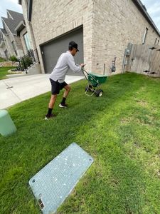 Our expert fertilization service will rejuvenate your lawn by providing essential nutrients, promoting healthy growth, and ensuring a lush green landscape that enhances the beauty of your home. for Alamo Turf Works in San Antonio, TX