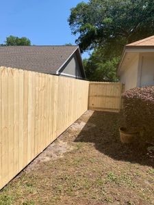 We are a full-service fence installation company that offers quality wood fence installation services to homeowners in the area. All of our wood fences are hand-built on site so each wood fence is custom to the yard. No prebuilt panels!  for Madden Fencing Inc. in St. Johns, Florida