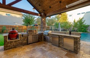 Transform your backyard into a functional, beautiful gathering space with our Residential Outdoor Kitchens service. We combine custom design, durable materials, and professional kitchen renovation expertise for seamless indoor-outdoor living. for 7J Facility Services in Houston, TX