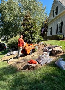 Our stump grinding service efficiently removes unsightly tree stumps from your yard, ensuring a smooth and clean surface for landscaping projects and eliminating tripping hazards. Enhance the aesthetics of your property today! for UNION HILL LANDSCAPING in Canton, GA