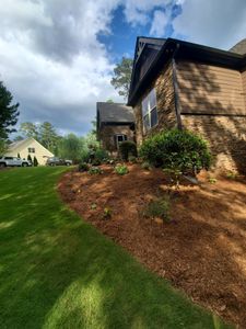 Sod Installation is the process of laying down fresh, live grass. It is a great option for homeowners who want to have a lawn quickly and don't have time to wait for their grass to grow. for Zambrana Landscaping in Cobb County, GA