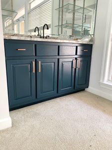 Our Kitchen and Cabinet Painting service will transform your worn-out cabinets into beautiful, like-new ones, enhancing the overall aesthetic of your kitchen at an affordable cost. for Josh Shelley Painting, LLC in Mobile, AL