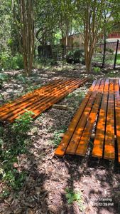 Enhance your outdoor space with our deck installation service, featuring high-quality pre-stained lumber for a flawless finish. Enjoy durable, stylish decks with minimal maintenance and immediate aesthetic appeal. for Ansley Staining and Exterior Works in New Braunfels, TX